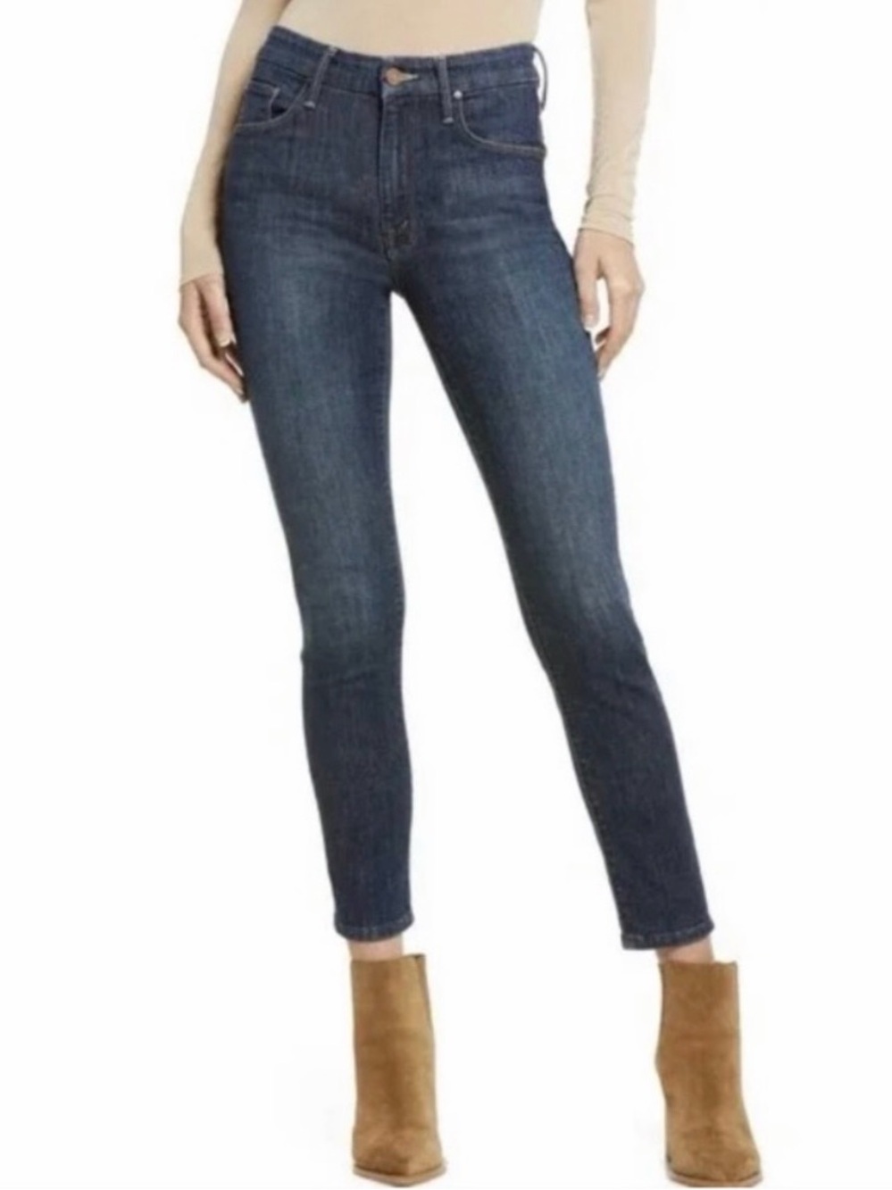 Mother The Looker Crop Ankle Jeans Skinny in Switch It Up Size 30